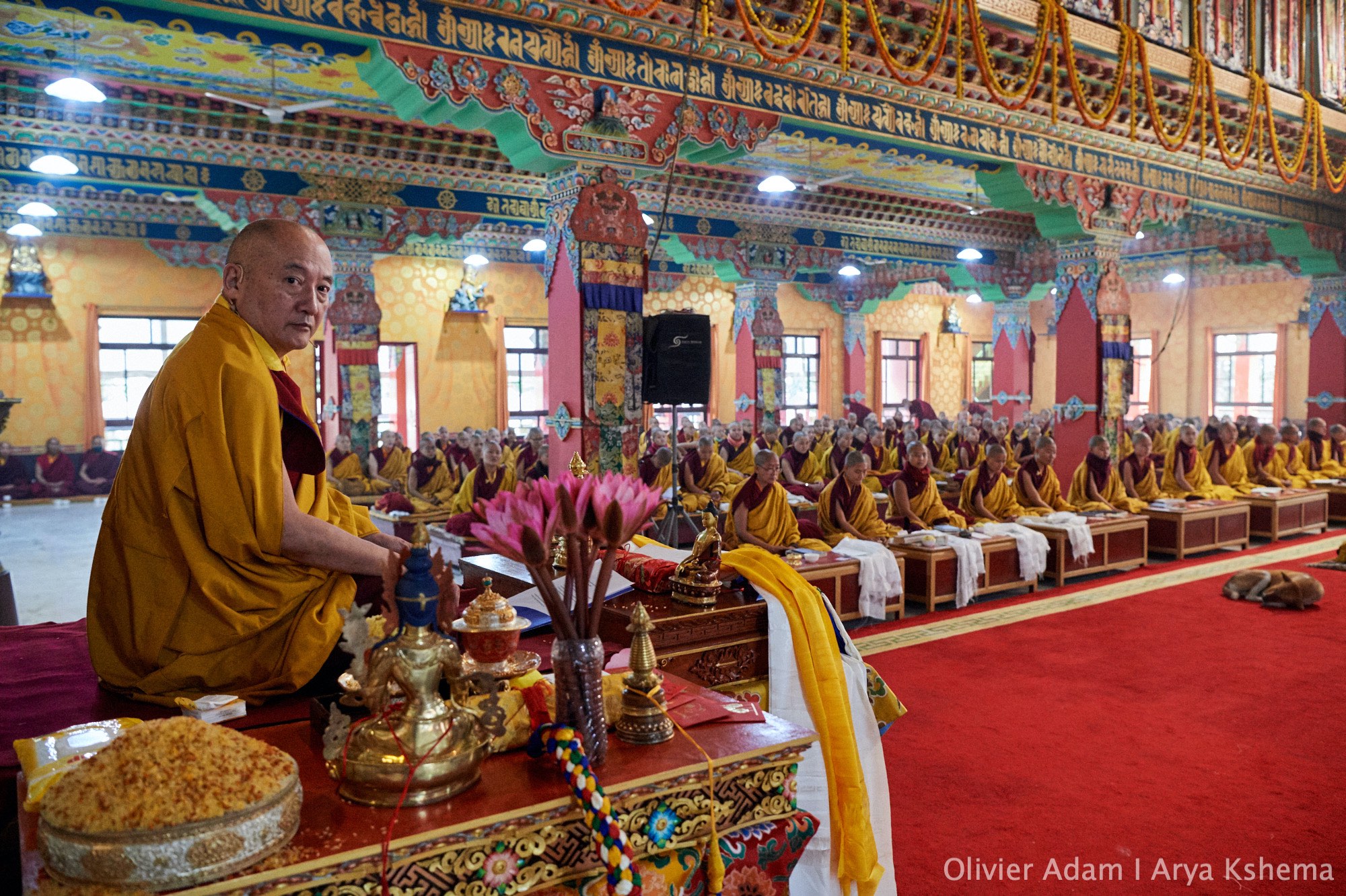 H.E. Goshir Gyaltsab Rinpoche Presides over the Sixth Arya Kshema Opening Ceremony